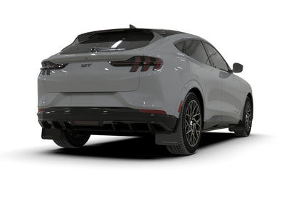Rally Armor 21-26 Ford Mustang Mach-E/GT/Rally Black UR Mud Flap w/Metallic Black Logo