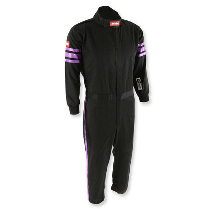 RaceQuip Purple Trim SFI-1 JR. Suit - Kids Medium