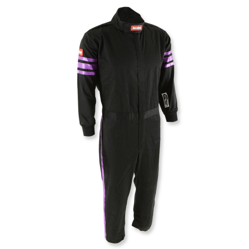 RaceQuip Purple Trim SFI-1 JR. Suit - Kids XL