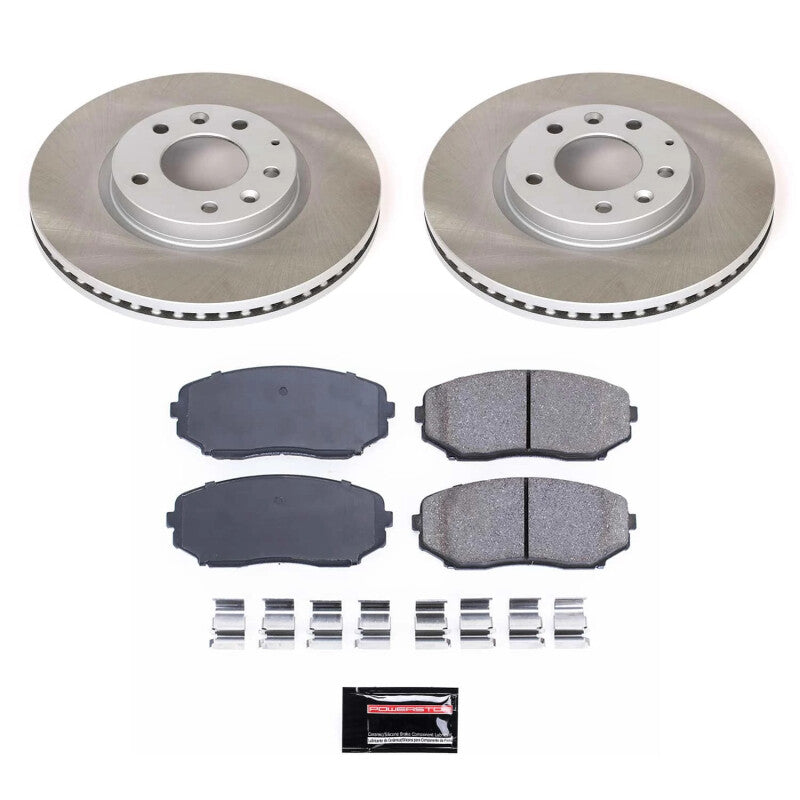 Power Stop 07-12 Mazda CX-7 Front Semi-Coated Rotor Kit