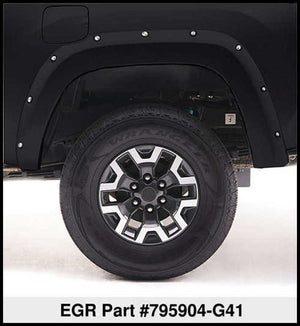 EGR 16+ Nissan Titan XD Bolt-On Look Color Match Fender Flares - Set - Black Metallic