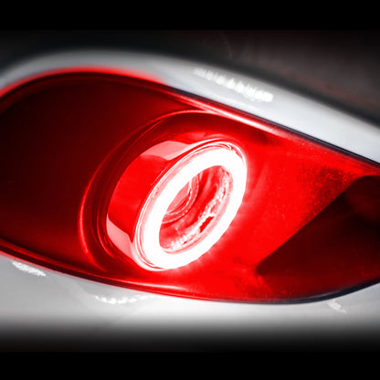 Oracle 01-04 Nissan Xterra Surface Mount LED Fog Light Halo Kit - Red