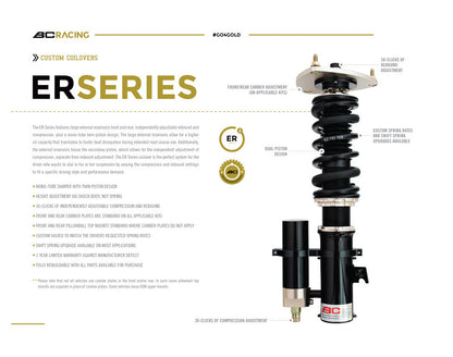BC Racing Coilovers - ER Type - 10-12 Chevy Camaro