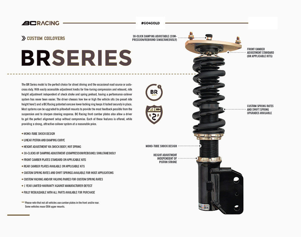 BC Racing Coilovers - BR Type - 18+ Honda Odyssey
