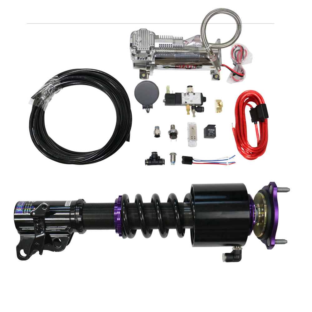 RS Coilovers w/ Front Air Cups + Gold Tankless Control System 97-00 Mitsubishi EVO D2 Racing