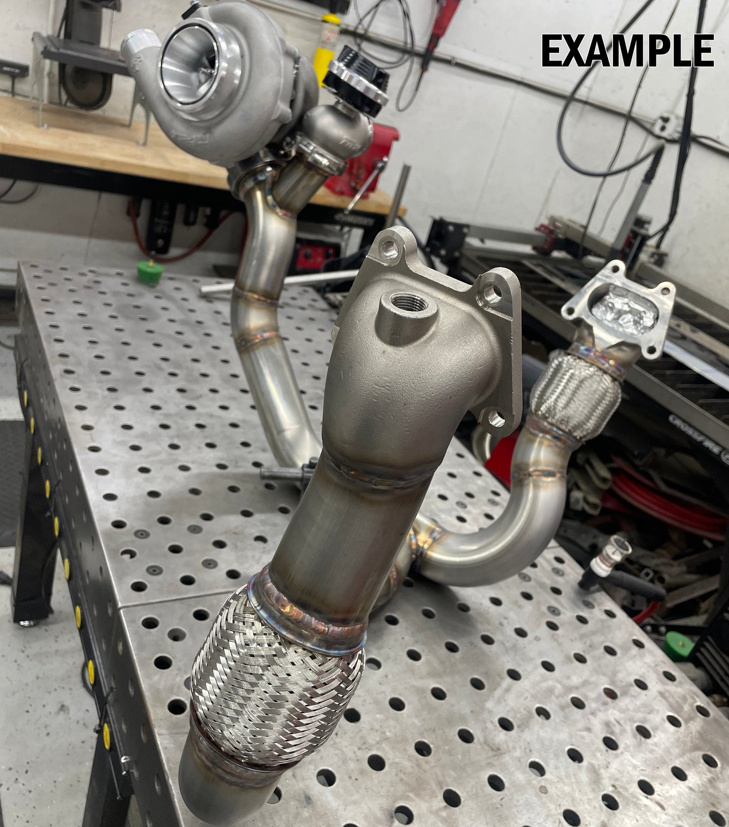 P2R PowerRevRacing - J Series 2nd Gen 316 Stainless Casted Oval to Round Manifold Starter