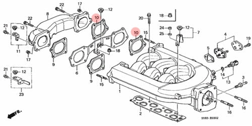 P2R PowerRevRacing - 98-02 Accord V6 Thermal Rear Intake Manifold Stay Gasket