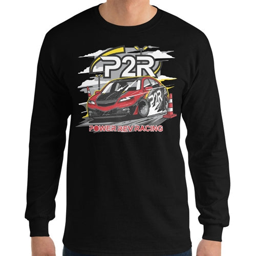 P2R PowerRevRacing - TL Design Long Sleeve T-Shirt Black