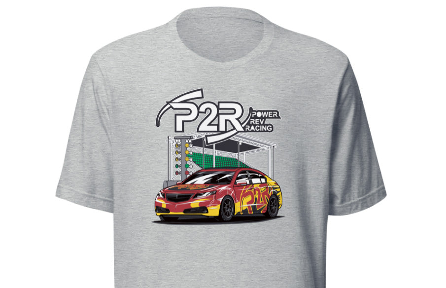 P2R PowerRevRacing - 4th Gen Acura TL Design T-Shirt