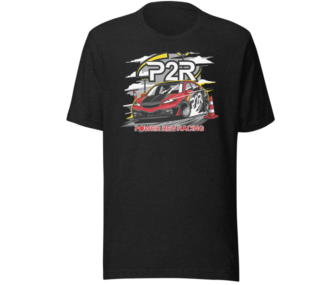 P2R PowerRevRacing - 4th Gen Acura TL Autocross Design T-Shirt