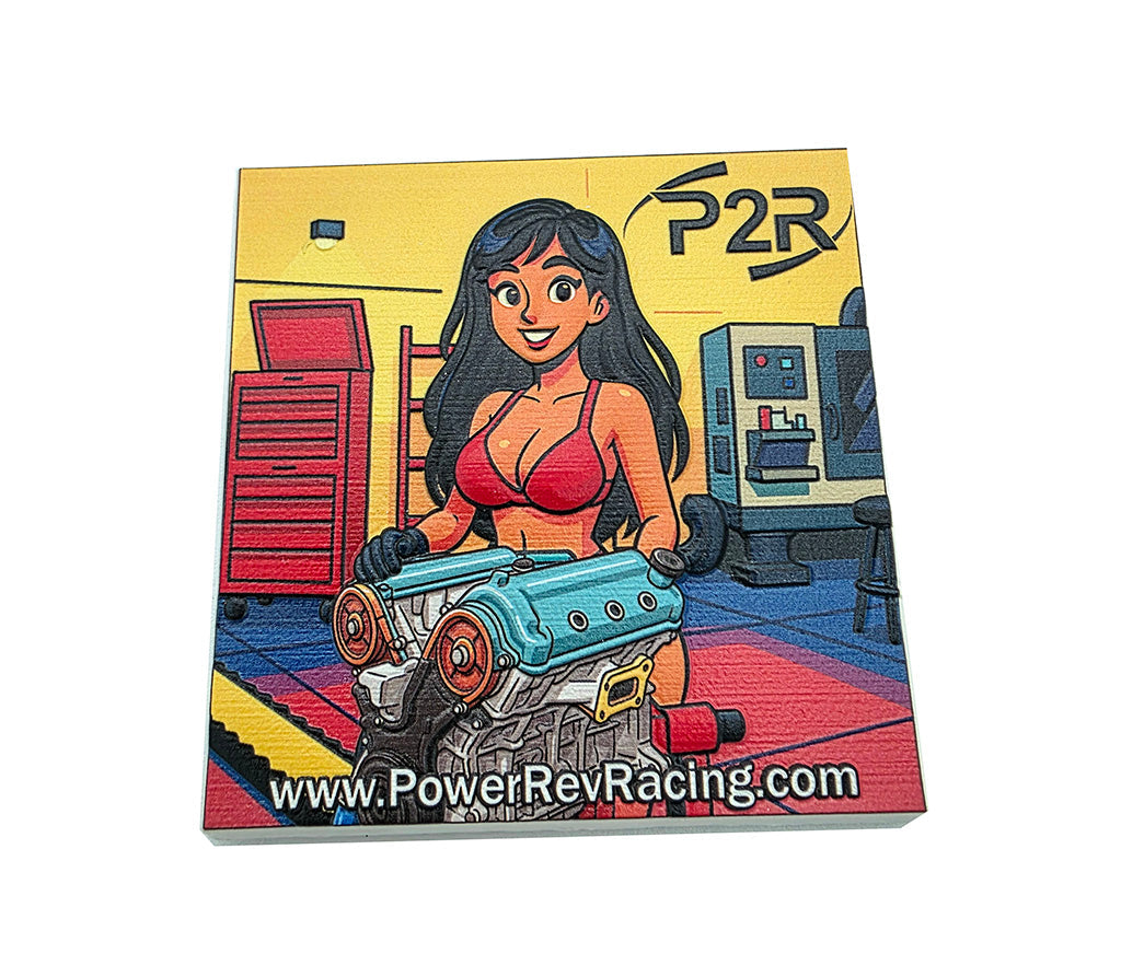 P2R PowerRevRacing - J Series Engine Design Refrigerator Magnet