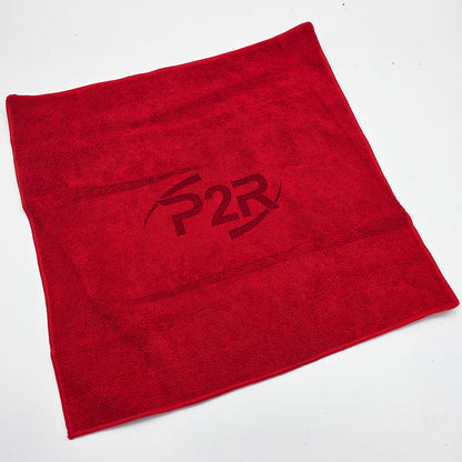 P2R PowerRevRacing - Red Microfiber Cloth – 15" x 15"