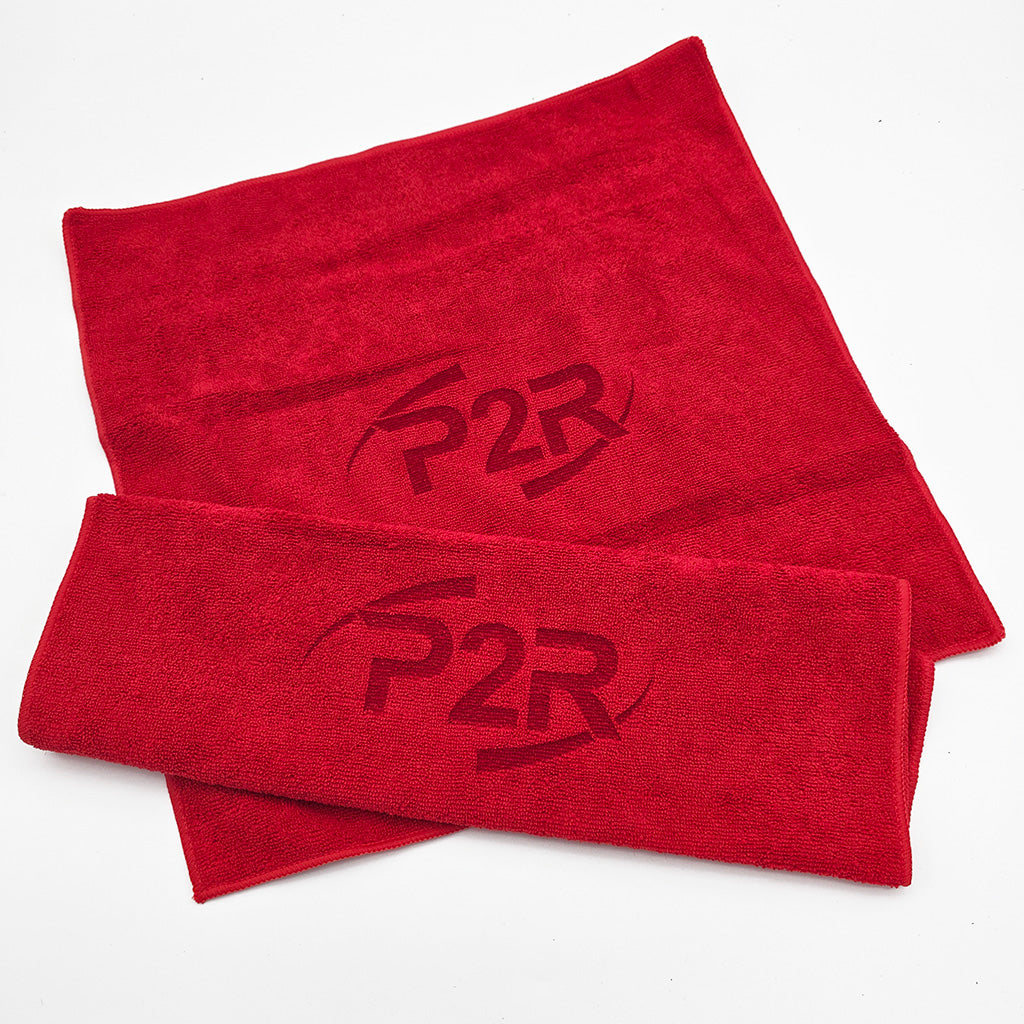 P2R PowerRevRacing - Red Microfiber Cloth – 15" x 15"