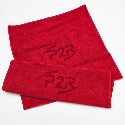 P2R PowerRevRacing - Red Microfiber Cloth – 15" x 15"