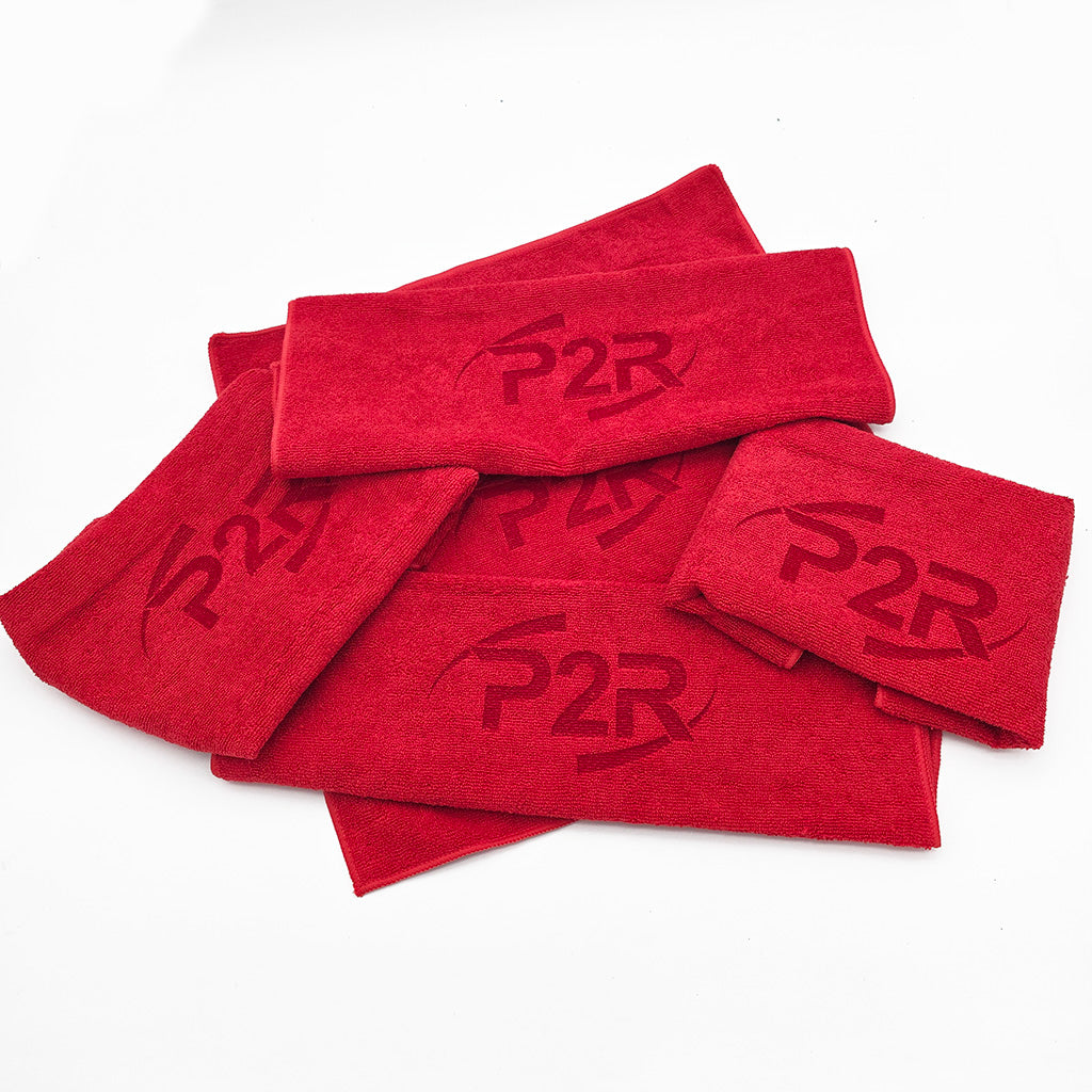 P2R PowerRevRacing - Red Microfiber Cloth – 15" x 15"