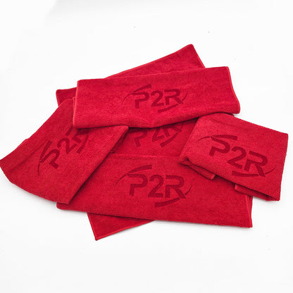 P2R PowerRevRacing - Red Microfiber Cloth – 15" x 15"