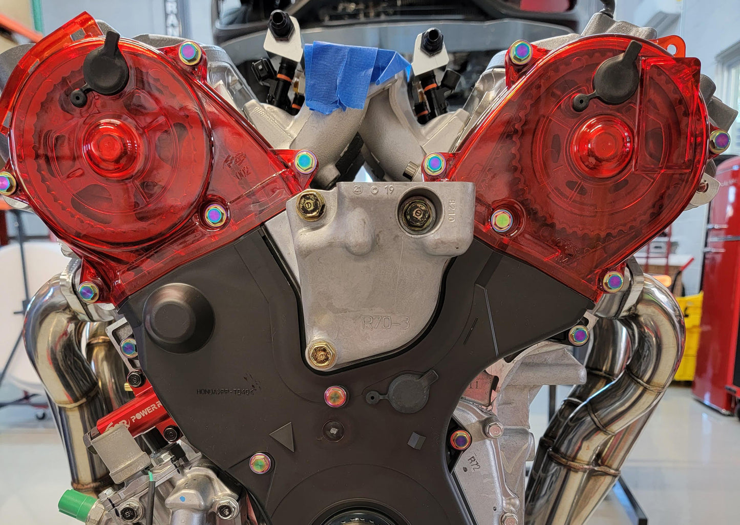 P2R PowerRevRacing - J Series Transparent Upper Timing Belt Covers