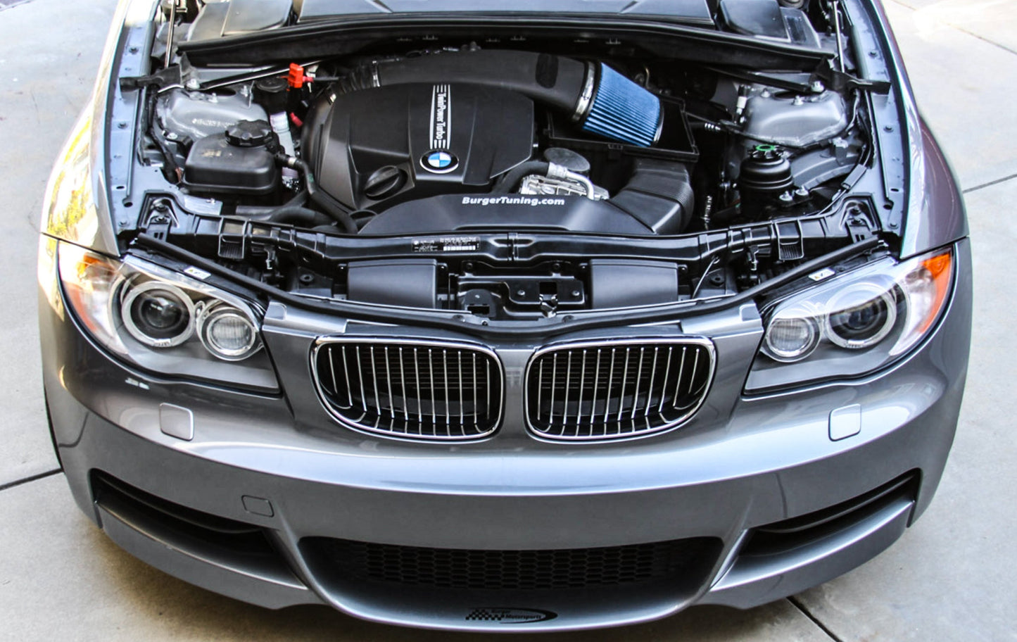 BMS E Chassis N55 Performance Intake, Performance Filter and Mounting Hardware - Burger Motorsports 