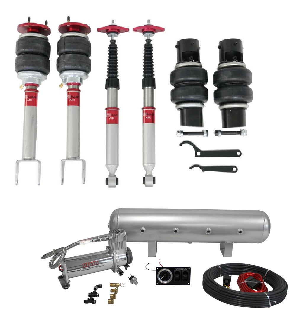 TruHart - AirPlus Air Struts w/ VERA Essential Management For 05+ Chrysler 300 RWD 11+ Dodge Challenger 05-08 Dodge Magnum TruHart - TH-D1002+TH-MM01-GHNV