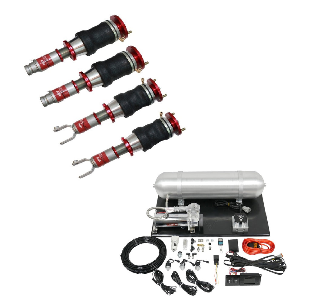 TruHart - AirPlus Air Struts w/ VERA Evo Bluetooth Management For 94-01 Acura Integra Excluding Type R 92-00  Honda Civic TruHart - TH-H1002+TH-ME02-GHNV