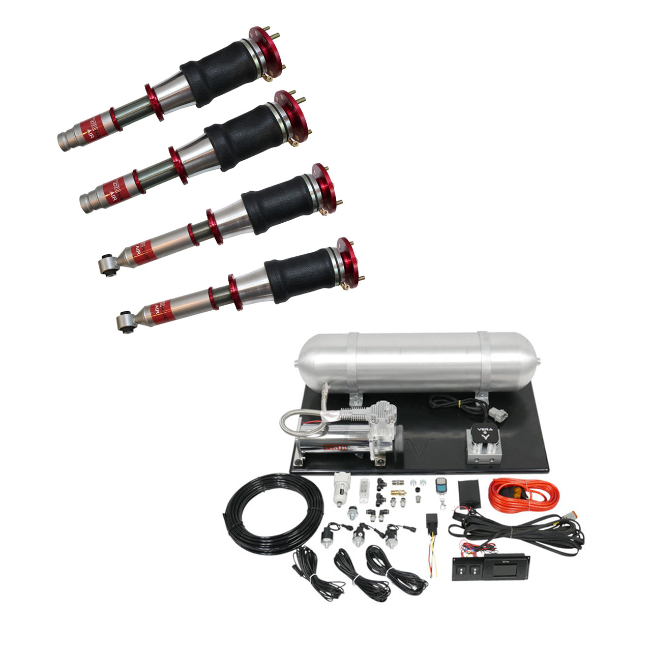 TruHart - AirPlus Air Struts w/ VERA Evo Management For 96-01 Honda CR-V TruHart - TH-H1003+TH-ME01-GHNV