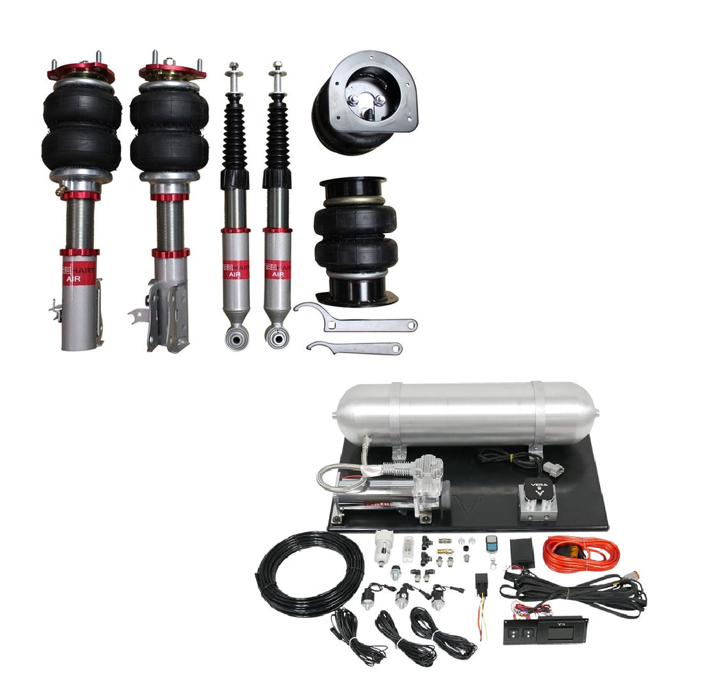 TruHart - AirPlus Air Struts w/ VERA Evo Management For 13-15 Acura ILX 12-15 Honda Civic TruHart - TH-H1005-1+TH-ME01-GHNV