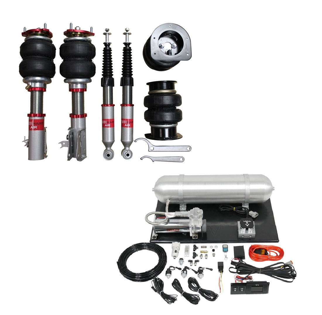 TruHart - AirPlus Air Struts w/ VERA Evo Management For 16+ Acura ILX 14-15 Honda Civic Si TruHart - TH-H1005-2+TH-ME01-GHNV