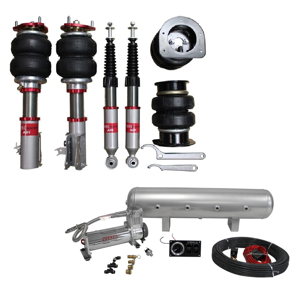 TruHart - AirPlus Air Struts w/ VERA Essential Management For 16+ Acura ILX 14-15 Honda Civic Si TruHart - TH-H1005-2+TH-MM01-GHNV