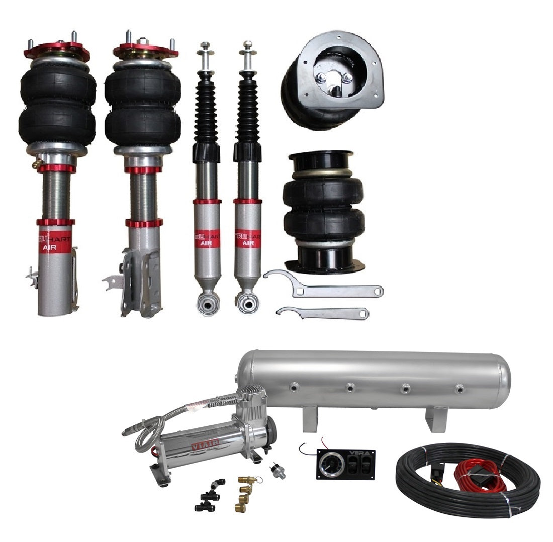 TruHart - AirPlus Air Struts w/ VERA Essential Management For 06-11 Honda Civic TruHart - TH-H1005+TH-MM01-GHNV