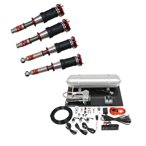 TruHart - AirPlus Air Struts w/ VERA Evo Bluetooth Management For 97-99 Acura CL 90-97 Honda Accord TruHart - TH-H1006+TH-ME02-GHNV