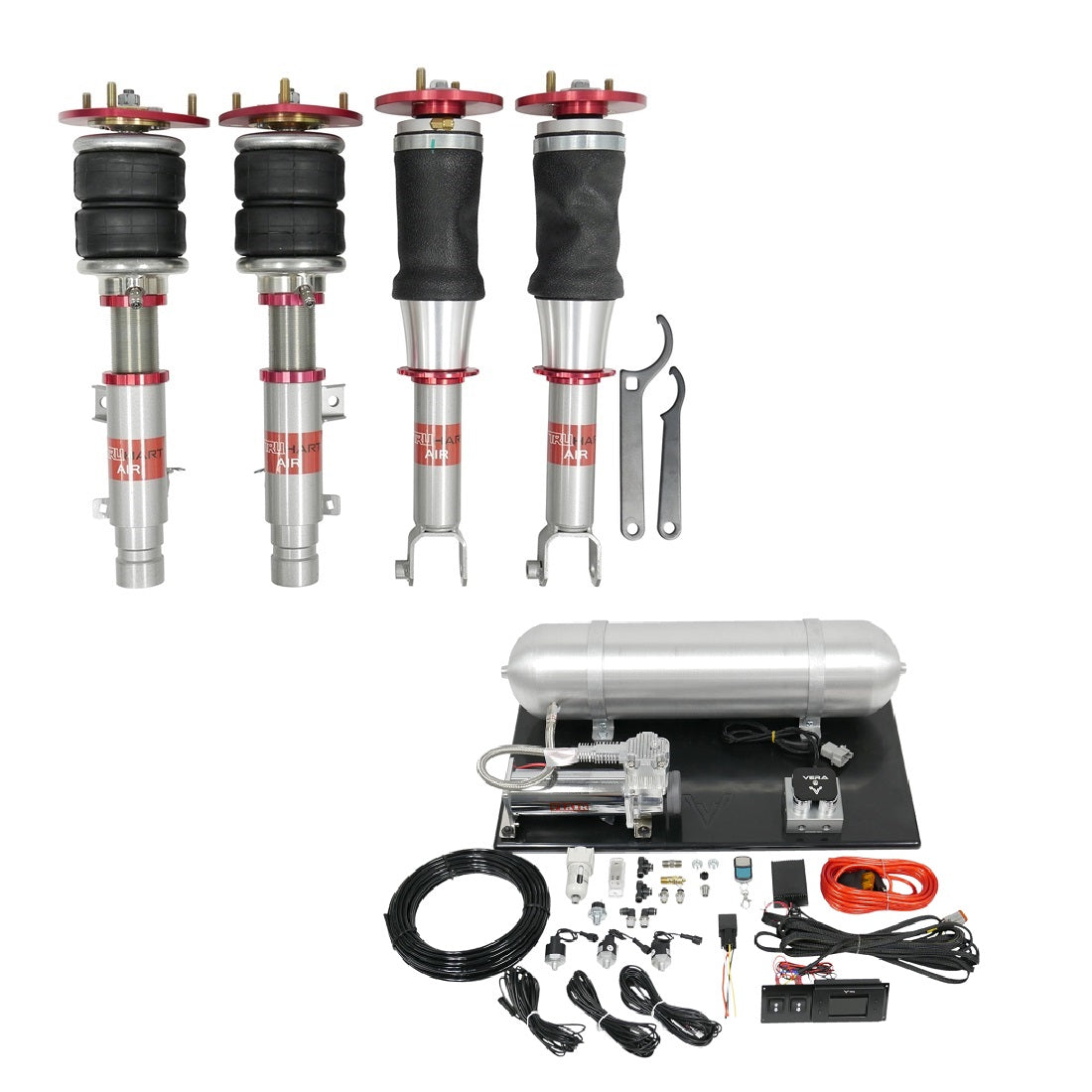 AirPlus Air Struts w/ VERA Evo Bluetooth Management For 15-20 Acura TLX 13-17 Honda Accord TruHart