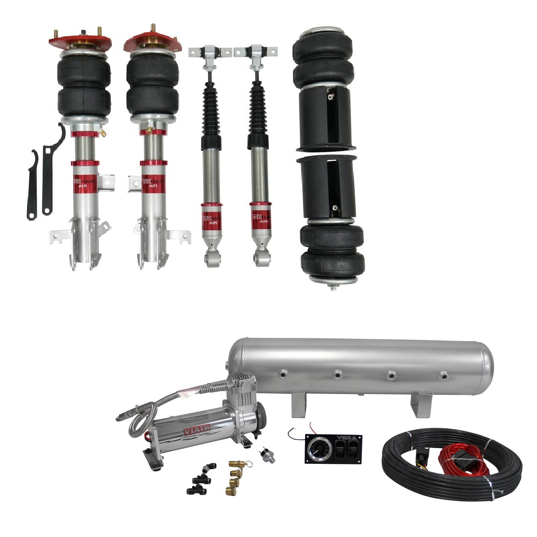 TruHart - AirPlus Air Struts w/ VERA Essential Management For 05-10 Honda Odyssey TruHart - TH-H1013+TH-MM01-GHNV