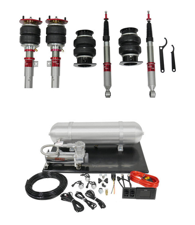 TruHart - AirPlus Air Struts w/ VERA Element Management For 17-21 Honda Civic Hatchback TruHart - TH-H1014-1+TH-MM02-GHNV