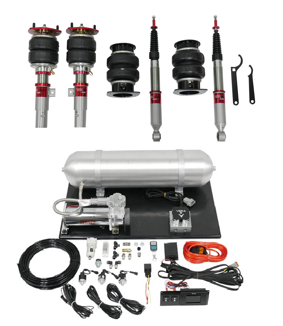 TruHart - AirPlus Air Struts w/ VERA Evo Management For 23+ Acura Integra 16+ Honda Civic TruHart - TH-H1014+TH-ME01-GHNV