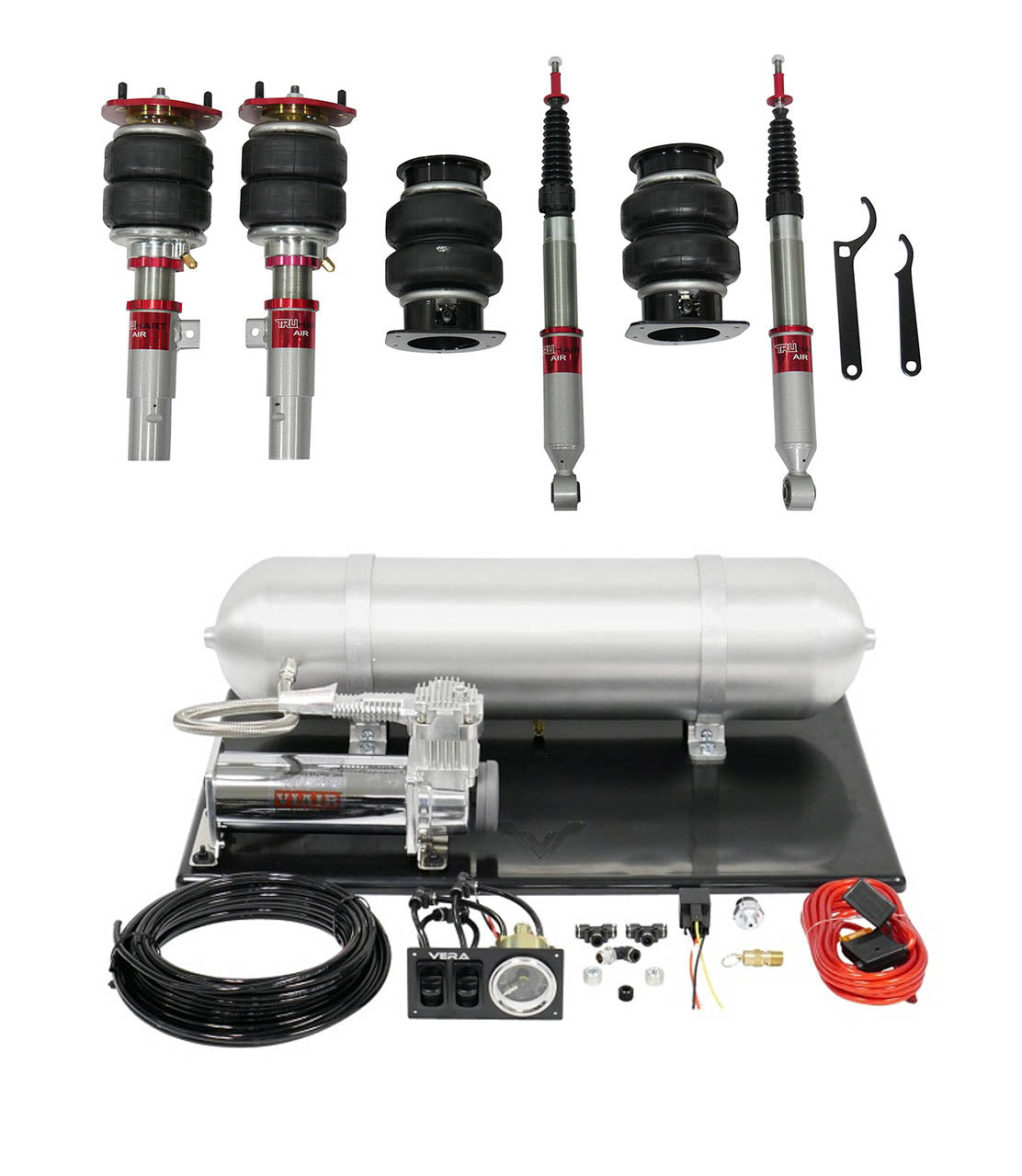 TruHart - AirPlus Air Struts w/ VERA Basic Management For 23+ Acura Integra 16+ Honda Civic TruHart - TH-H1014+TH-MM03-GHNV