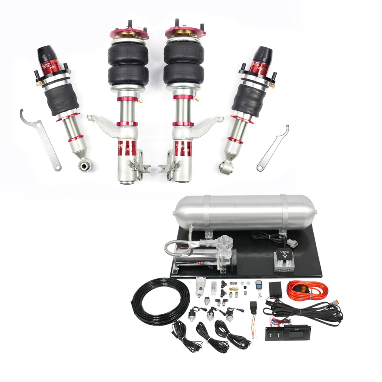 TruHart - AirPlus Air Struts w/ VERA Evo Management For 12-16 Honda CR-V TruHart - TH-H1019+TH-ME01-GHNV