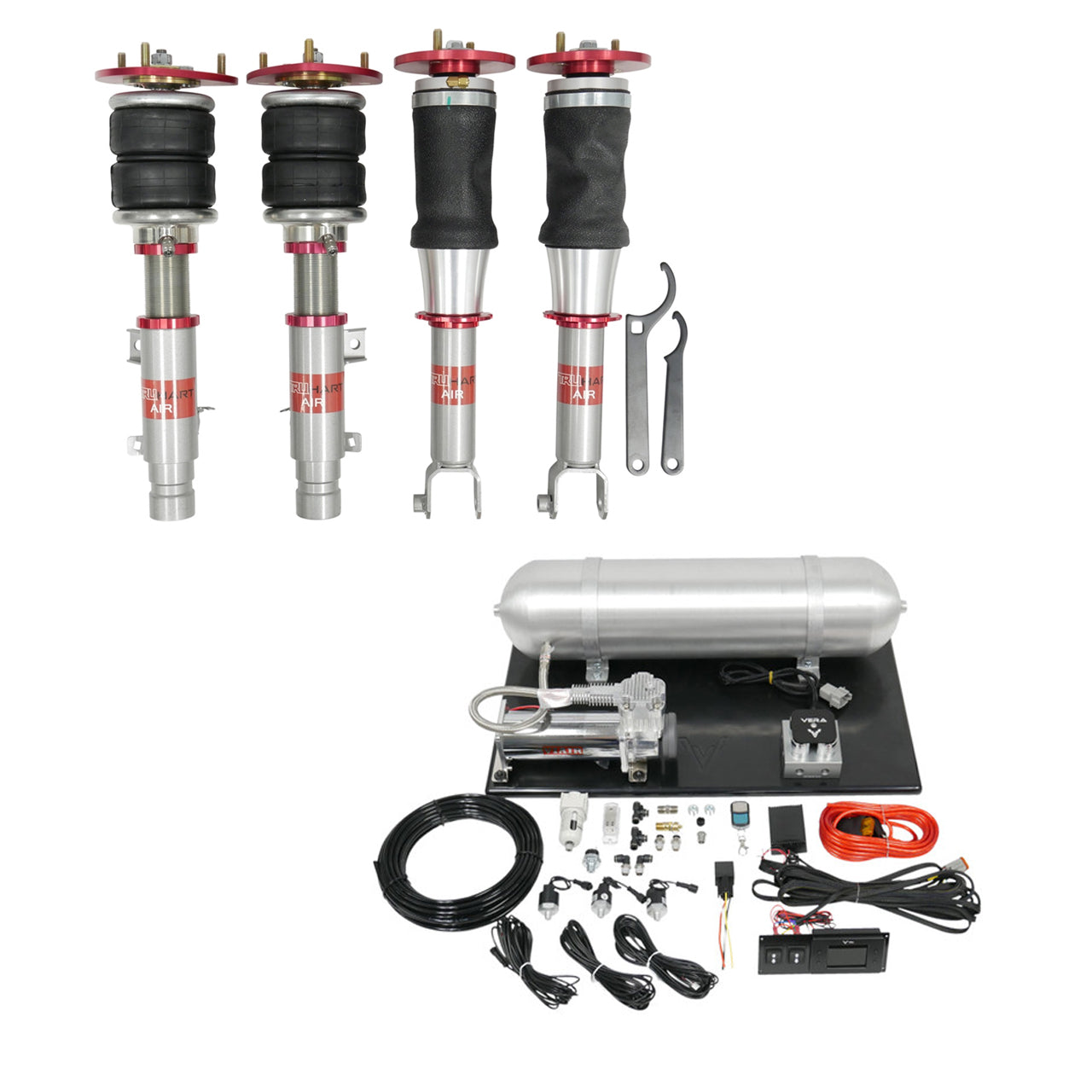 AirPlus Air Struts w/ VERA Evo Management For 07-18 Mitsubishi Lancer TruHart