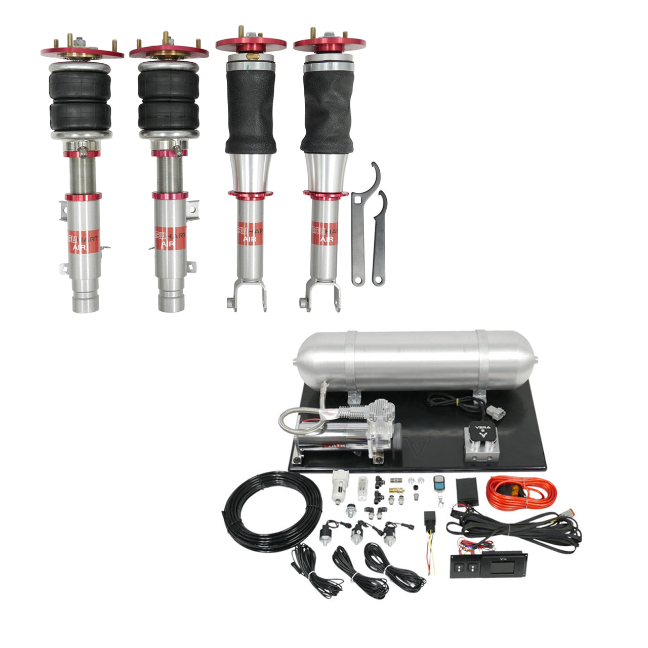 AirPlus Air Struts w/ VERA Essential Management For 07-18 Mitsubishi Lancer TruHart
