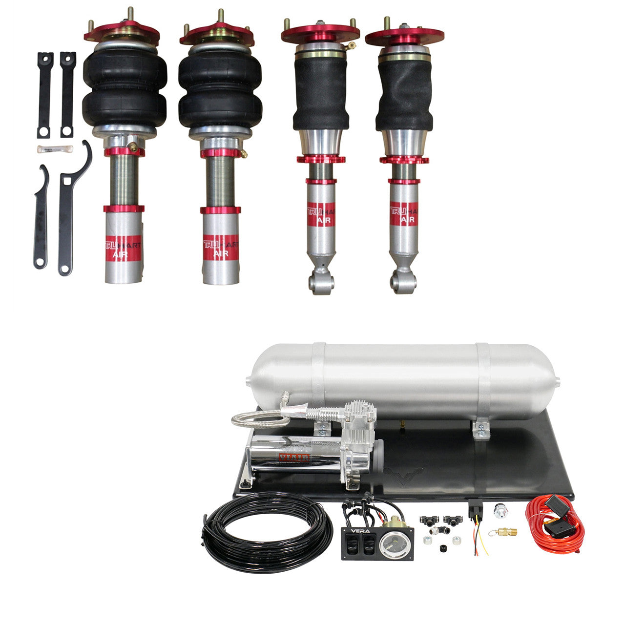 AirPlus Air Struts w/ VERA Basic Management For 00-03 Maxima 00-04 Infiniti I30/I35 TruHart