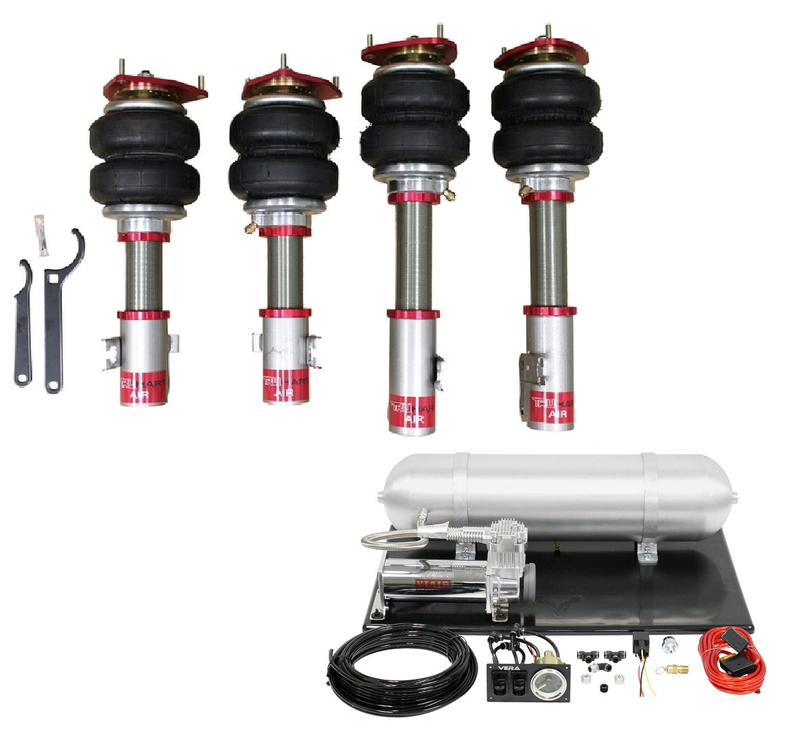 TruHart - AirPlus Air Struts w/ VERA Basic Management For 05-07 Subaru Impreza STI TruHart - TH-S1002-1+TH-MM03-GHNV