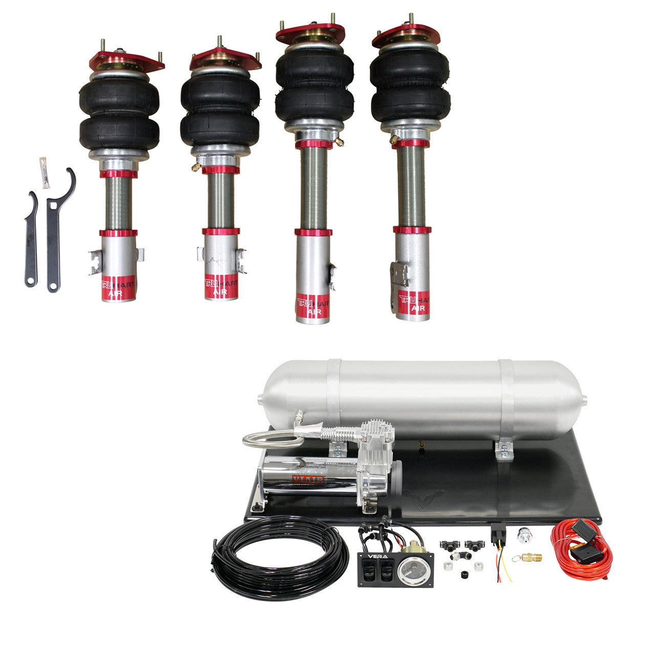 AirPlus Air Struts w/ VERA Basic Management For 12-17 Toyota Camry SE No Sport Limited Edition TruHart