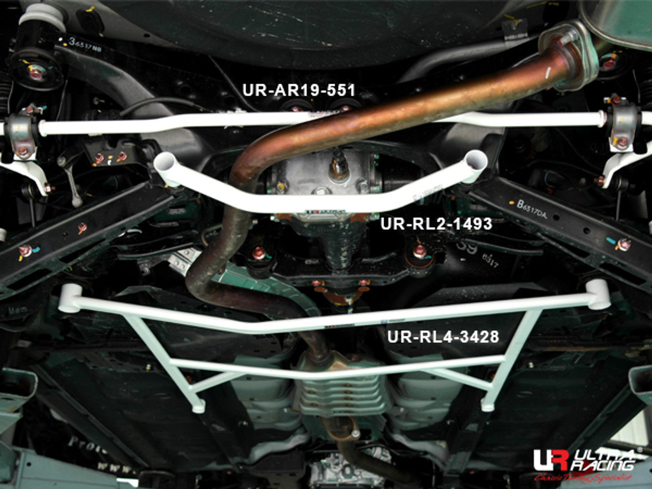 Ultra Racing - 19mm Rear Sway Bar - SUBARU FORESTER XT (SJ) 2014–2018 - UR-AR19-551