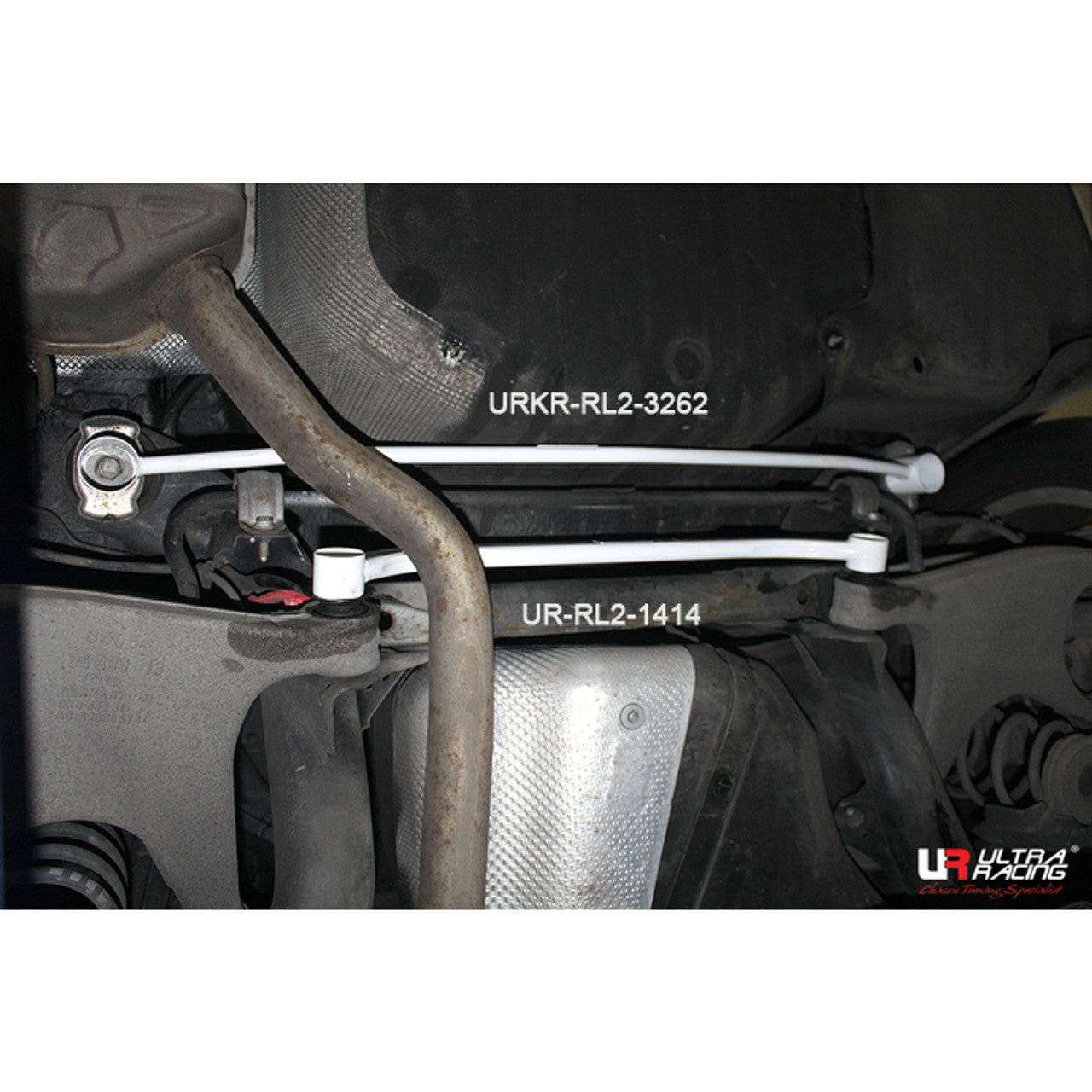 Ultra Racing - 2pt Rear Lower Brace - Audi A4 / S4 - UR-RL2-1414