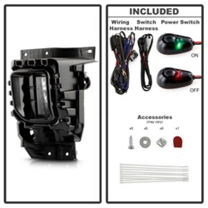 Spyder 2024+ Chevy Silverado 2500HD/3500HD OEM Style Full LED Fog Light w/Universal Switch