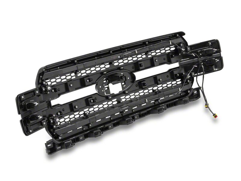Raxiom 18-20 Ford F-150 CXR Series LED Upper Replacement Grille with White DRL- Black