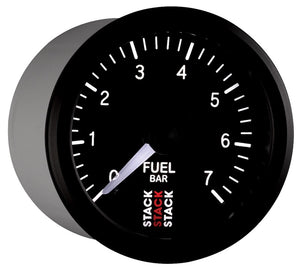 Autometer Stack 52mm 0-7 Bar M10 Male Pro Stepper Motor Fuel Pressure Gauge - Black