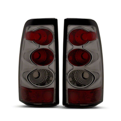 Raxiom 03-06 Chevrolet Silverado 1500 Fleetside Axial Series Tail Lights- Black- Smoked Lens