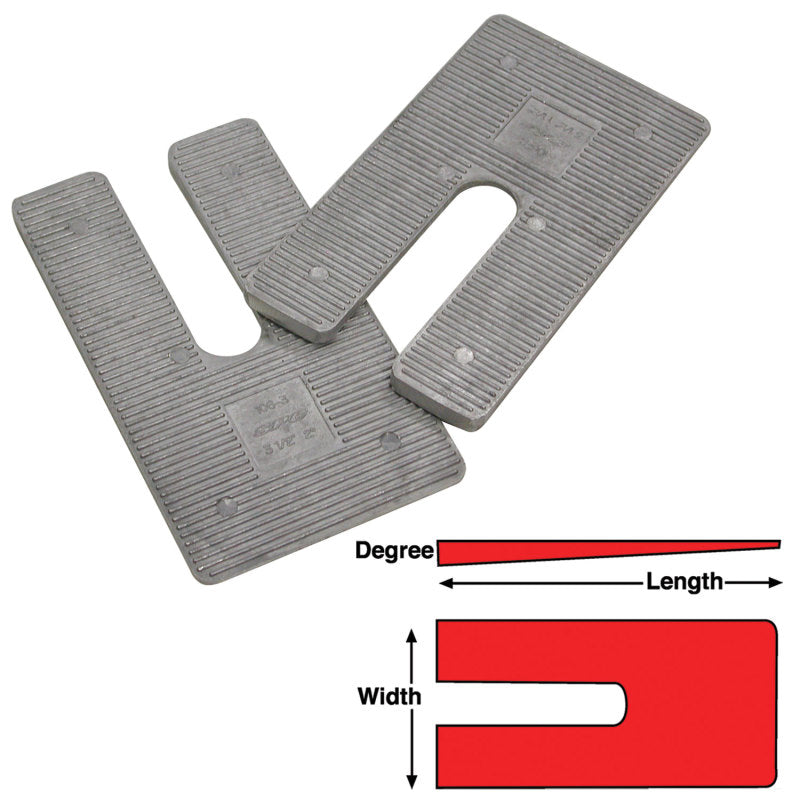 SPC Performance AL SHIMS 2.5X5X4 deg. (6)