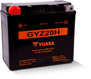 Yuasa GYZ20H High Performance Maintenance Free AGM 12 Volt Battery