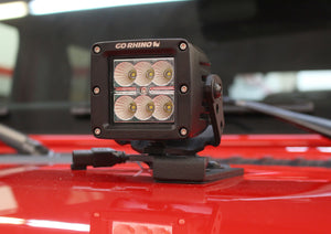 Go Rhino 18-20 Jeep Wrangler JL/JLU/Gladiator JT Light Mount - 3in Cube